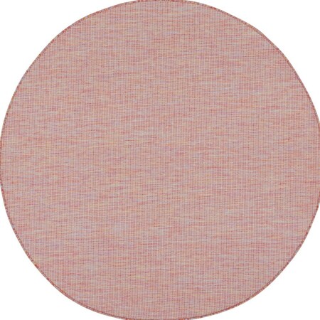 Homeroots 6' Dark Red Indoor Outdoor Area Rug 522526