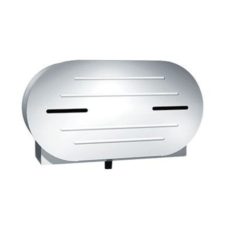 Asi Surface Mounted Twin 9" Jumbo Roll Toilet Tissue Dispenser - 0040 40