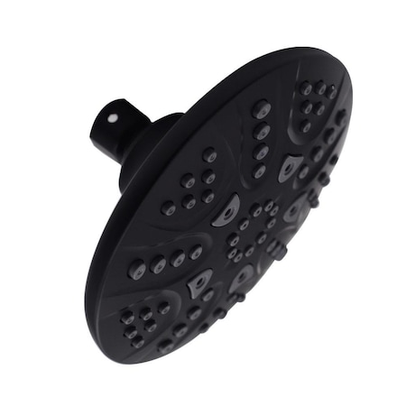 Westbrass 5-Function Adjustable Spray Shower Head in Matte Black SH5700-62