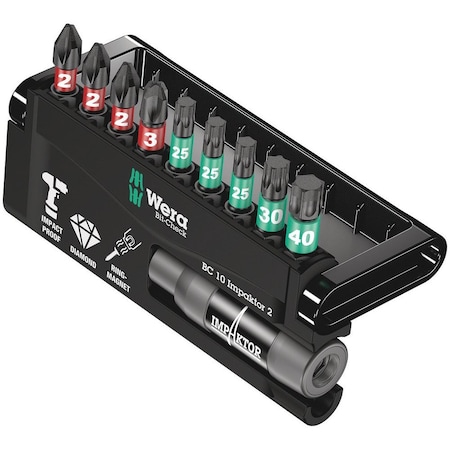 Wera Bit-Check 10 Impaktor 2, 10 pieces 5057682001