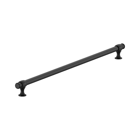 Amerock Winsome 24 inch 610mm Center-to-Center Matte Black Appliance Pull BP54067FB