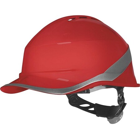 Deltaplus Hard Hat, Front Brim, Diamond VI, Red DIAM6WTRROFL
