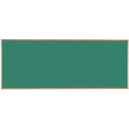 Aarco Composition Chalkboard Solid Oak Wood Frame 48"x120" Green OC48120G