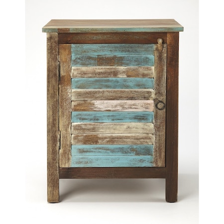 Homeroots 18in Brown Standard Accent Cabinet 389807