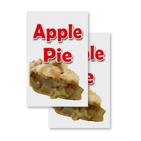 Signmission Apple Pie, Vinyl Decals Only 24 Inch x 36 Inch, Vinyl Decal, 2PK DSB-2436-2PACK-Apple Pie