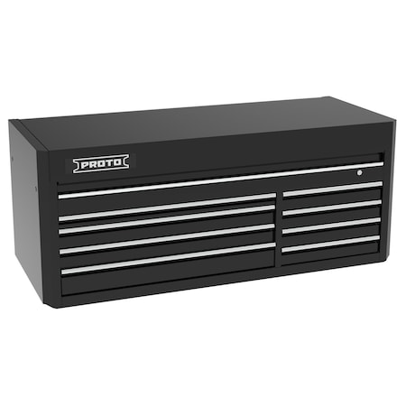 Proto 550 Series Top Chest, 8 Drawer, Black, Steel, 66 in W x 27 in D x 27 in H J556627B-8BK