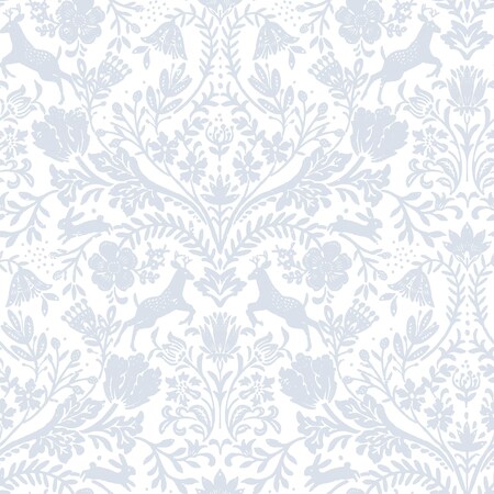 Chesapeake Forest Dance Light Blue Damask Wallpaper 3124-13882