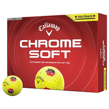 Callaway Chrome Soft TruTrack 26 Yellow Golf Balls, 12PK 113589