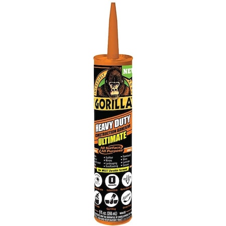 Gorilla Glue 9 Oz. Heavy Duty Ultimate Construction Adhesive 8008002