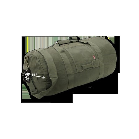 A1 Luggage Side Zip Duffle Bag, Olive - Medium A1119735