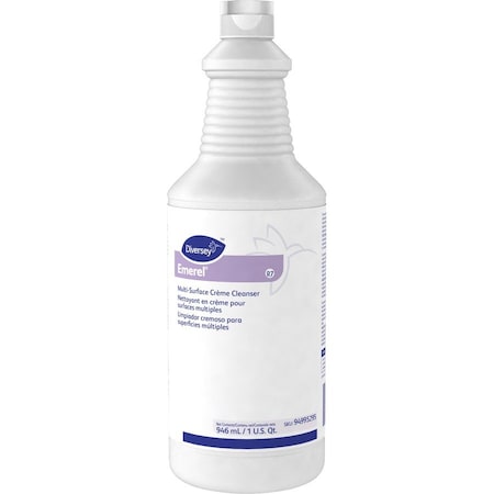 Diversey Emerel Multi-Surface Creme Cleanser, Fresh Scent, 32 oz Bottle, PK12 94995295