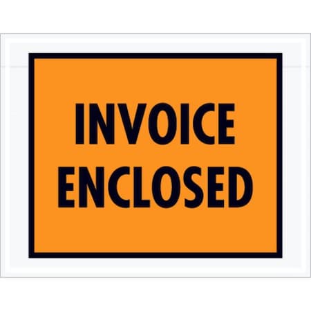Zoro Select Packing List Envelopes, Orange, PK1000 PL415
