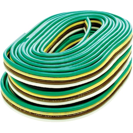 Hopkins Towing Solutions 4-Flat 25 Ft. 16/18-Gauge Bonded Primary Wire 49915