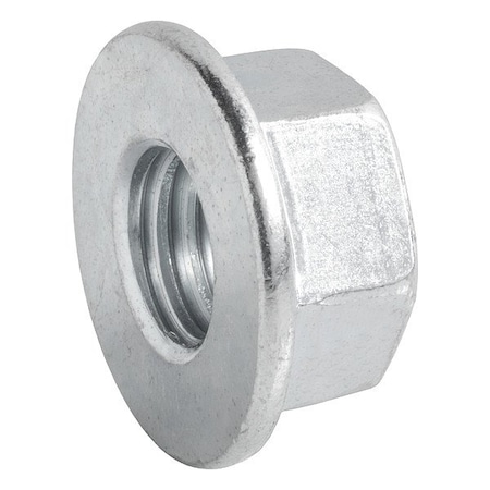 Zoro Select Flange Nut, Zinc-Plated, Steel, PK100 ZNUT-1217