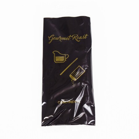 Vistapak Condiment Kit Gourmet Roast Deluxe Black and Gold 1sug 2sug sub 2crm 2strstk 2nap 200cs, 200PK C-CK-222021-GR