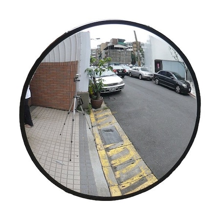 Fred Silver Convex Mirror, 18 in Dia, Polycarbonate PCPW-18