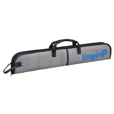 Empire Level Level Bag, use with 24 in Level, Zipper Closure, 2-Torpedo Pockets, Nylon, Gray EST024