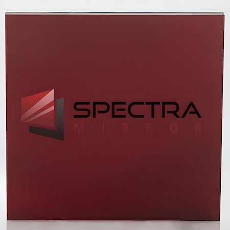 Spectra Mirror 12''X24'', 1/8'' Thick, Dark Red Acrylic Color Mirror. Sizes Cut Nominal +/-1/8'' 3M2423F1224