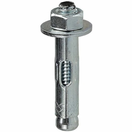 Dottie Sleeve Anchor, 5/16" Dia., 1-13/16" L, Zinc Plated, 100 PK SA516112