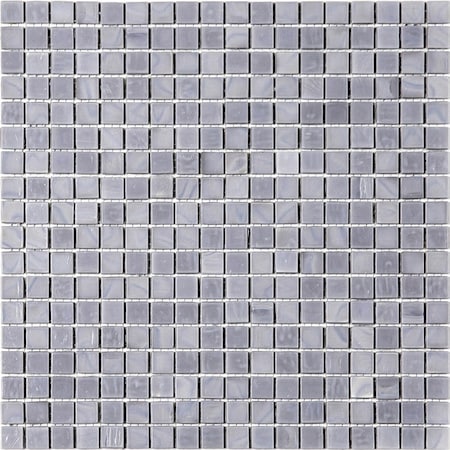 Apollo Tile Skosh 11.6 in. x 11.6 in. Glossy Mouse Gray Glass Mosaic Wall and Floor Tile 18.69 sqft/case, 20PK APLNB88GR715A