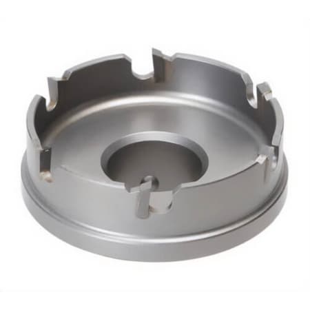 Greenlee Quick-Change Hole Cutter, 2-1/8 in dia, 8 ga D Cutting, Tungsten Carbide Tip Cutting Edge 645-2-1/8