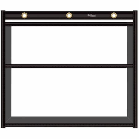 C-Line Products C-Line Dual Pocket Shop Ticket Jacket with Expanding Gusset, Vinyl, Black, 10/Box 43401