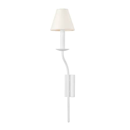 Troy Lighting Lomita 1 Light Wall Sconce 5.5 In. Gesso White B8825-GSW
