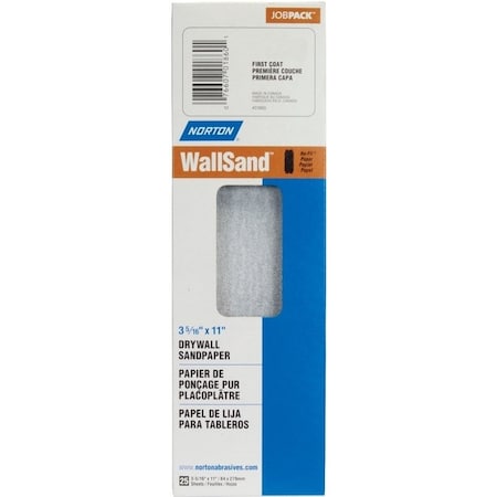 Norton Co 0 Sandpaper, 1114 in L, 4316 in W, 100D Grit 3252
