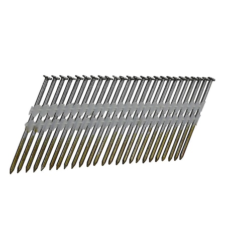 Numax 21 Deg. 3in x 0.131in Plastic Collated Brite Finish Full Round Head Smooth Shank Framing Nails FRN.131-3B500