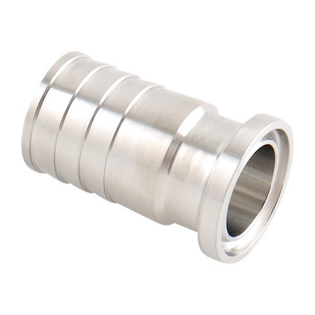 Zoro Select 3/4" Clamp x Hose Barb T316L SS Hose Barb Adapter EG14RT-6L.75