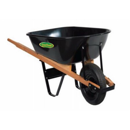 Gan Eden 6 cu ft. Green Thumb Poly Wheelbarrow GA3242999