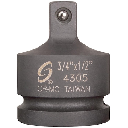 Sunex 3/4" Drive Drive, 3/4" Fem-1/2" Male Super Adapter, SAE 4305