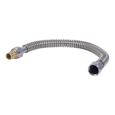 Sharkbite 3/4 in. FIP each X 3/4 in. D FIP 18 in. Stainless Steel Water Heater Supply Connector UAB3088FXSS18LF