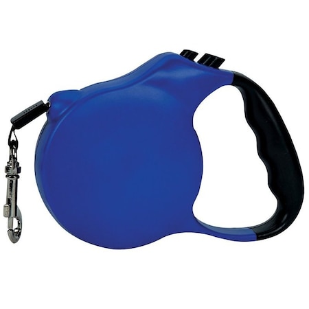 Casual Canine Belted Retractable Lead, 12 ft L, Blue, Snap Hook 11611 12 19