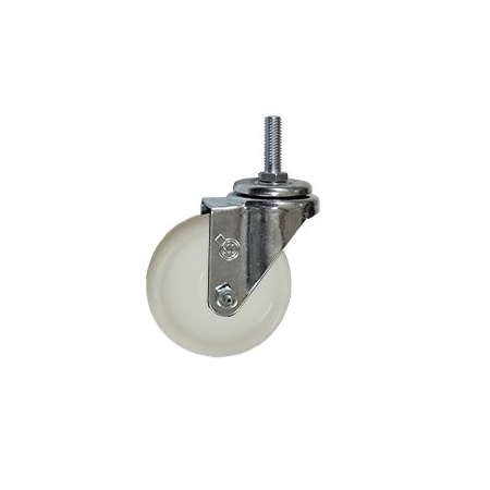 Service Caster 4 Inch SS Nylon Wheel Swivel 10mm Threaded Stem Caster Wheel SCC-SSTS20S414-NYS-M1015
