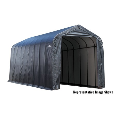 Shelterlogic ShelterCoat 16 x 40 x 16 ft Grey Garage Peak 95843