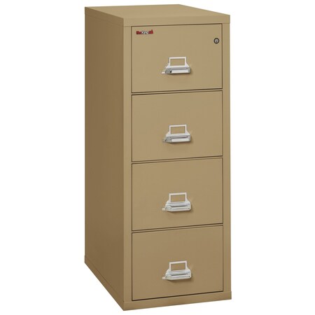 Fireking 4 Drawer, 1 Hr Fire & Impact Rated, Vertical, 31" depth Legal Sand 4-2131-CSA