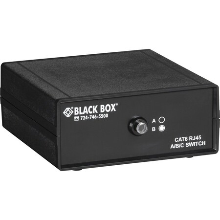 Black Box BLACK BOX Manual Desktop Switch - 2 - To - 1 CAT6 10 - Gbe Manual Switch (abc) SW1030A