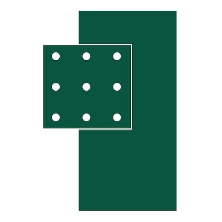 Retail First Green Punched Backer Paper 94 in. H X 46 in. W 1100-000014