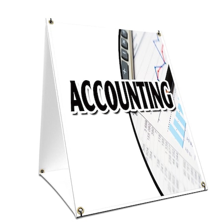 Signmission Accounting, 36 Inch x 24 Inch A-frame Yard Sign, Plastic Sign SBC-2436-Accounting