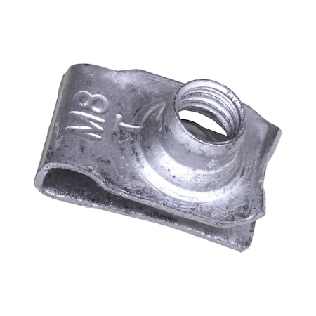 Auveco Extruded U-Nut M8-1.25 Screw Size, 25PK 12667