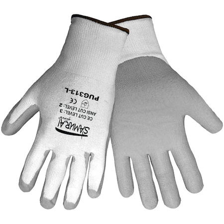 Global Glove PUG-313 Samurai Tuffalene HDPE Polyurethane Gloves, Cut Resistant, 2XL, 12PK PUG-313-11