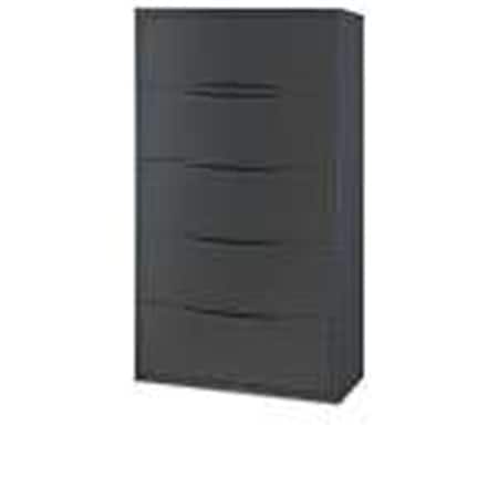 Famous Brand LF-36-5D-BLACK 36 Premium Lateral File Cabinet 5 Drawer Black YYGB-252471BK