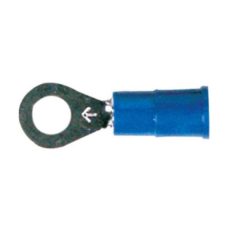 Metra Electronics Ring Terminal, Vinyl Insulated, Blue, 100 PK BVRT14