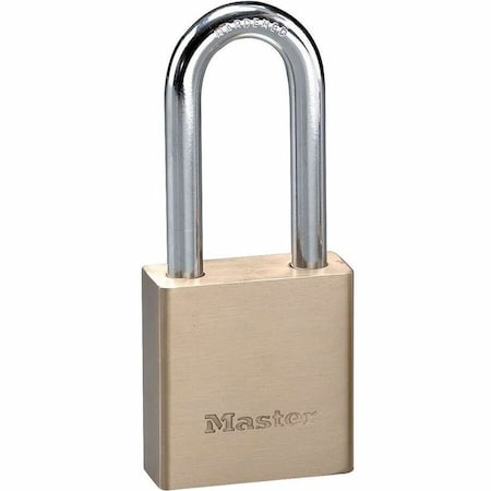 Master Lock 1-9/16 in. H X 3/4 in. W X 1-3/4 in. L Brass 5-Pin Cylinder Exterior Padlock 576DLHPF