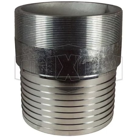 Dixon The Right Connection Crimp King Combination Nipple, 8-5/8 x 8 in, Hose Barb x MNPT, Carbon Steel, Z STC80CS