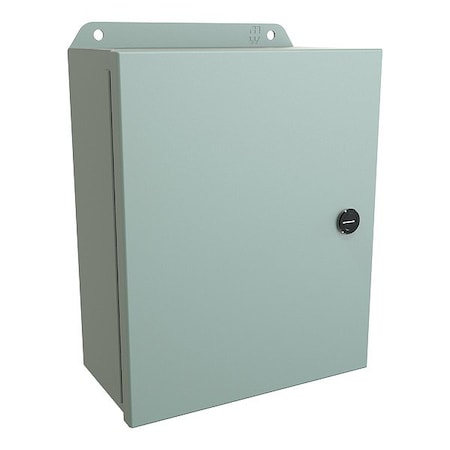 Hammond Latches Electrical Enclosure, 10 in H, 4 in D, 8 in W, 12, 13, 3R, 4, Steel EJ1084