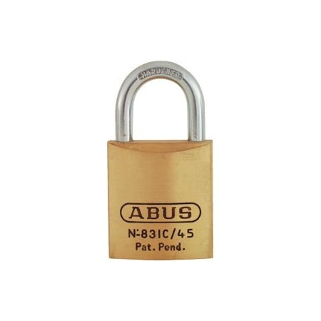 Abus Lock Co Brass Padlock 1-3/4in Wide - SFIC 83IC/45