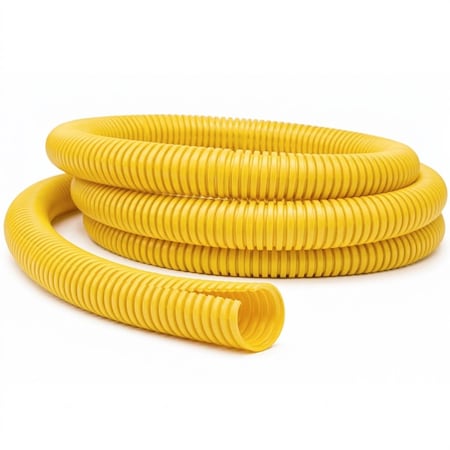 Kable Kontrol Convoluted Split Wire Loom Tubing - 1/4" Inside Diameter - 100' Length - Yellow WL901-SP100-YELLOW