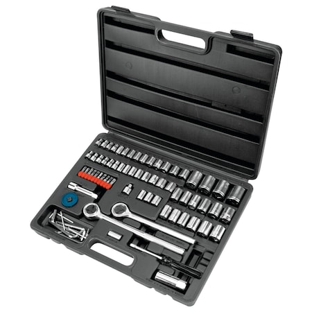 Performance Tool 85 pc. Socket Set, SAE/Metric Sockets, Hex Keys, Case W1183